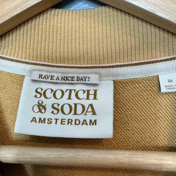 SCOTCH & SODA color block mock neck sweatshirt size M - Picture 5 of 8